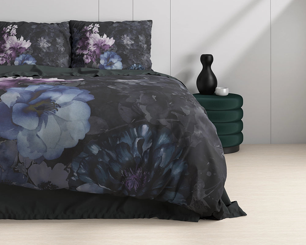 Dekbedovertrek Delora Zwart