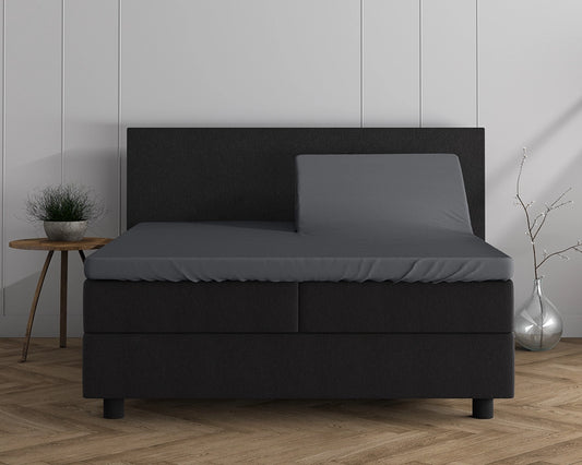 Hoeslaken Splittopper Dubbel Jersey - Antraciet