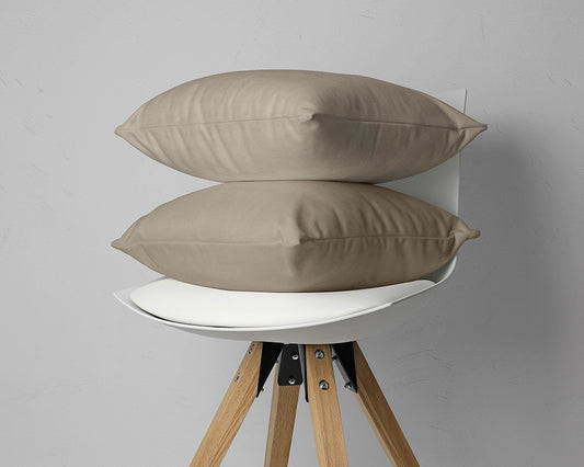 Kussenslopen Flanel - Taupe (2 stuks)