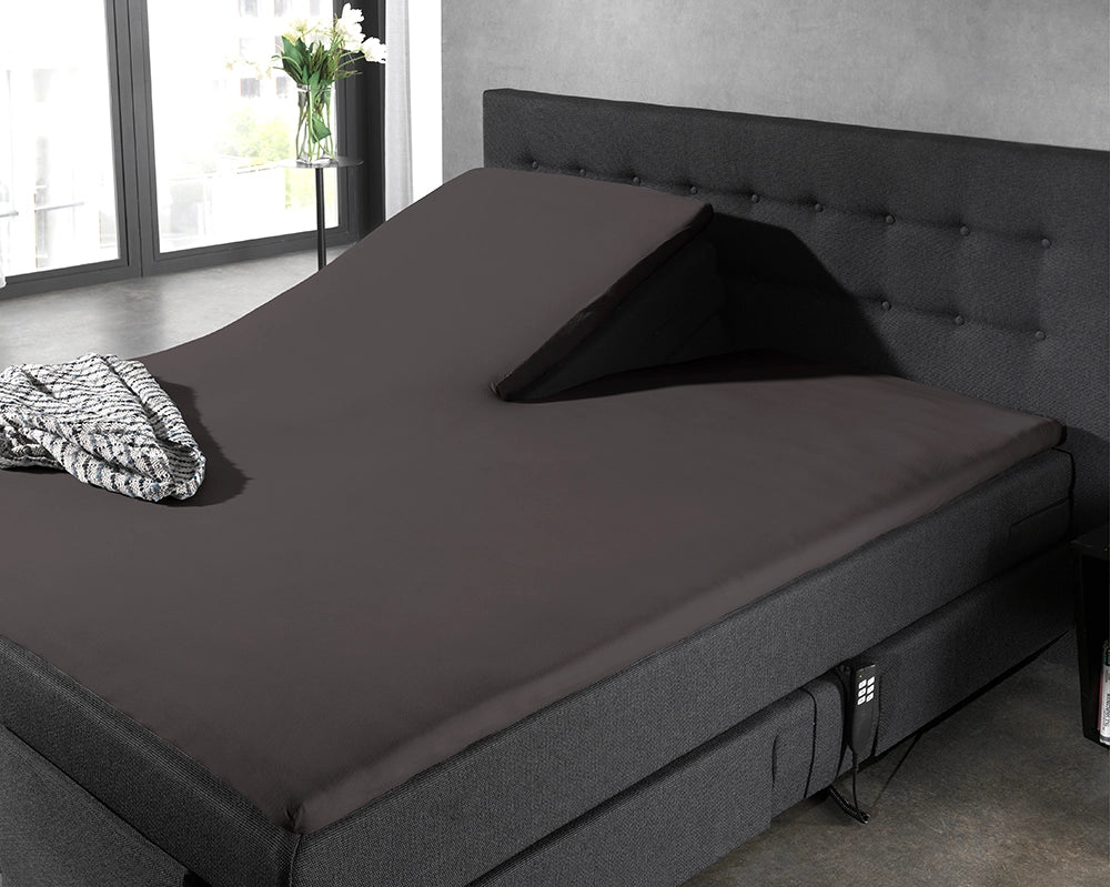 Hoeslaken Splittopper Katoen - Antraciet