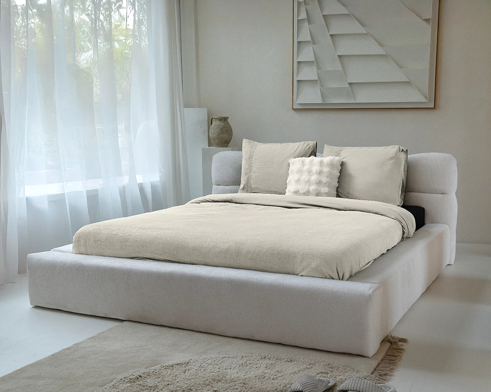 Dekbedovertrek Waffle Beige