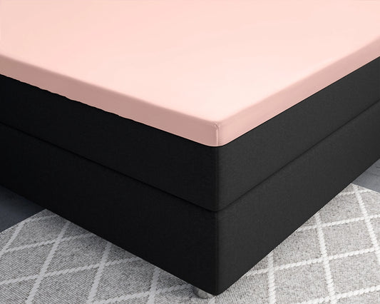 Hoeslaken Splittopper Satijn - Roze