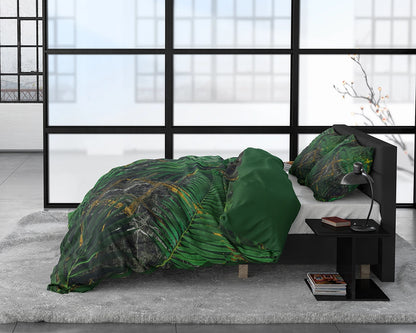 Dekbedovertrek Avena Groen