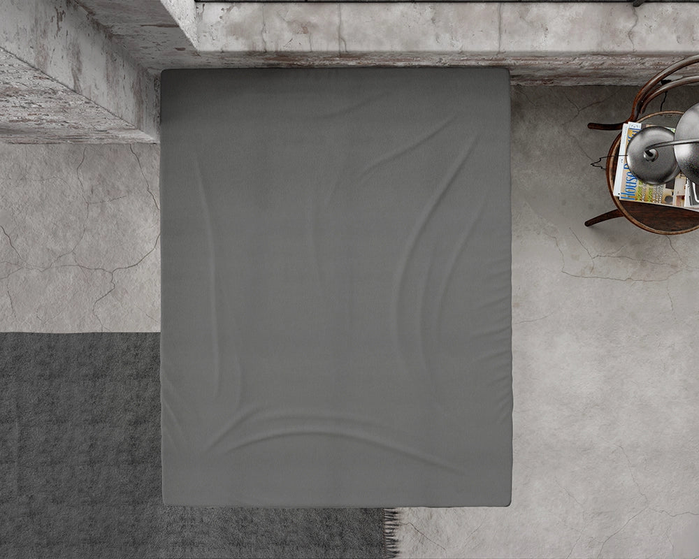 Hoeslaken Flanel - Antraciet