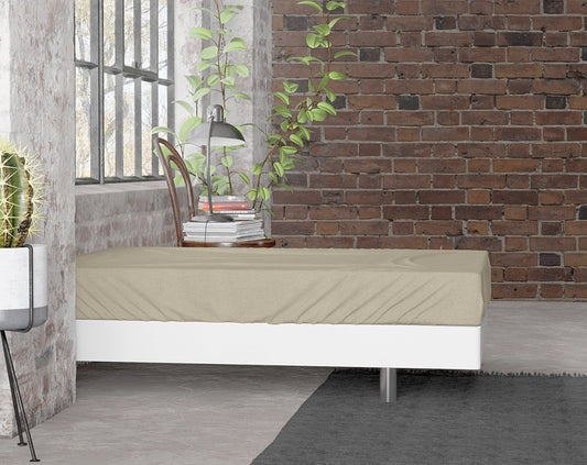 Hoeslaken Flanel - Taupe