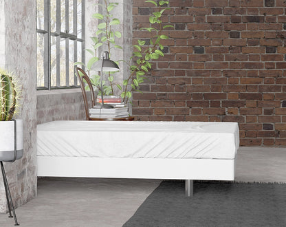 Hoeslaken Flanel - Wit