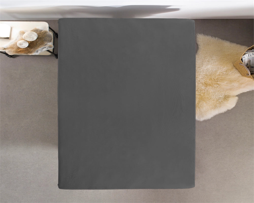 Hoeslaken Dubbel Jersey - Antraciet