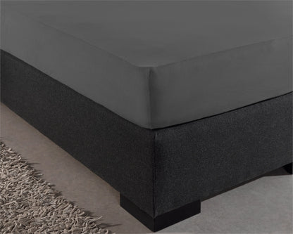 Hoeslaken Dubbel Jersey - Antraciet