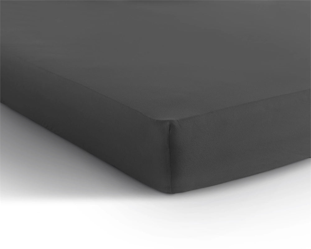 Hoeslaken Dubbel Jersey - Antraciet