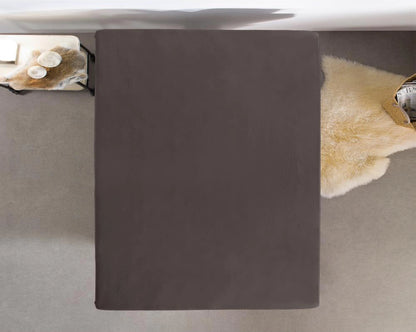 Hoeslaken Dubbel Jersey - Diep Taupe