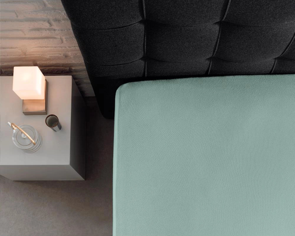 Hoeslaken Dubbel Jersey - Mintgroen