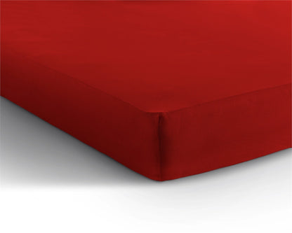 Hoeslaken Dubbel Jersey - Rood