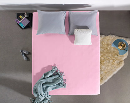 Hoeslaken Dubbel Jersey - Roze