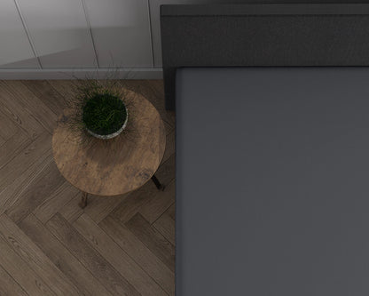 Hoeslaken Topper Dubbel Jersey - Antraciet