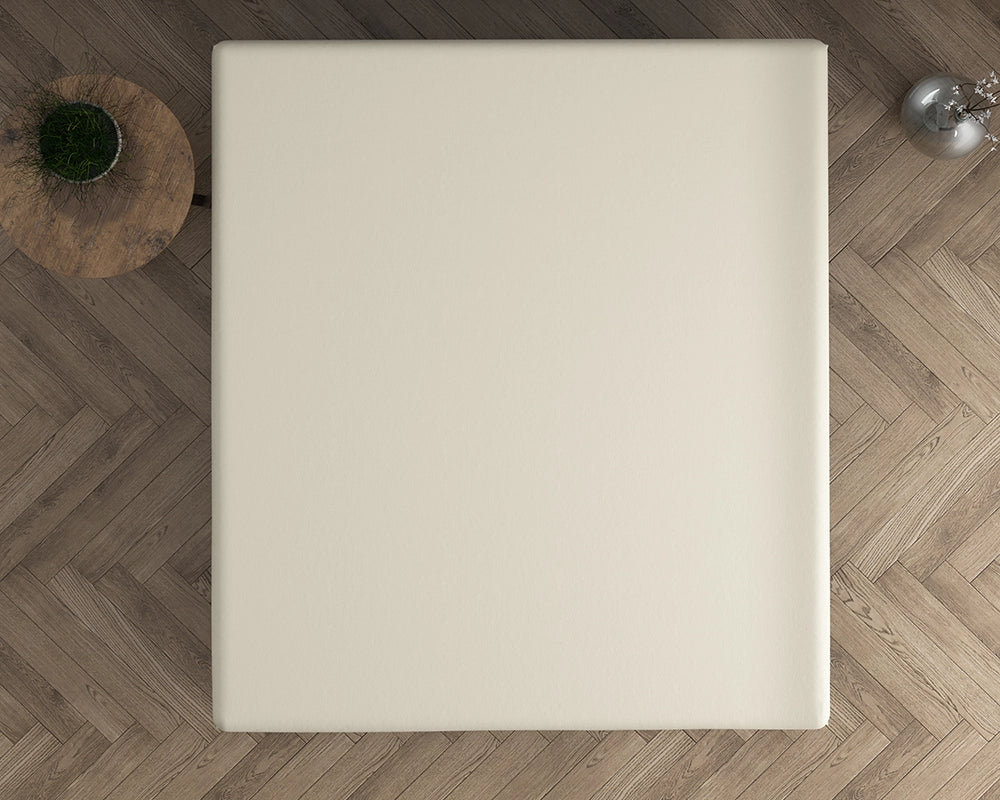 Hoeslaken Topper Dubbel Jersey - Crème