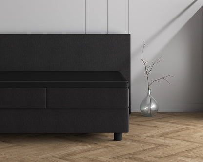 Hoeslaken Topper Dubbel Jersey - Zwart