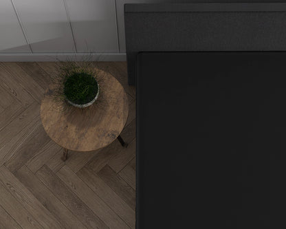 Hoeslaken Topper Dubbel Jersey - Zwart