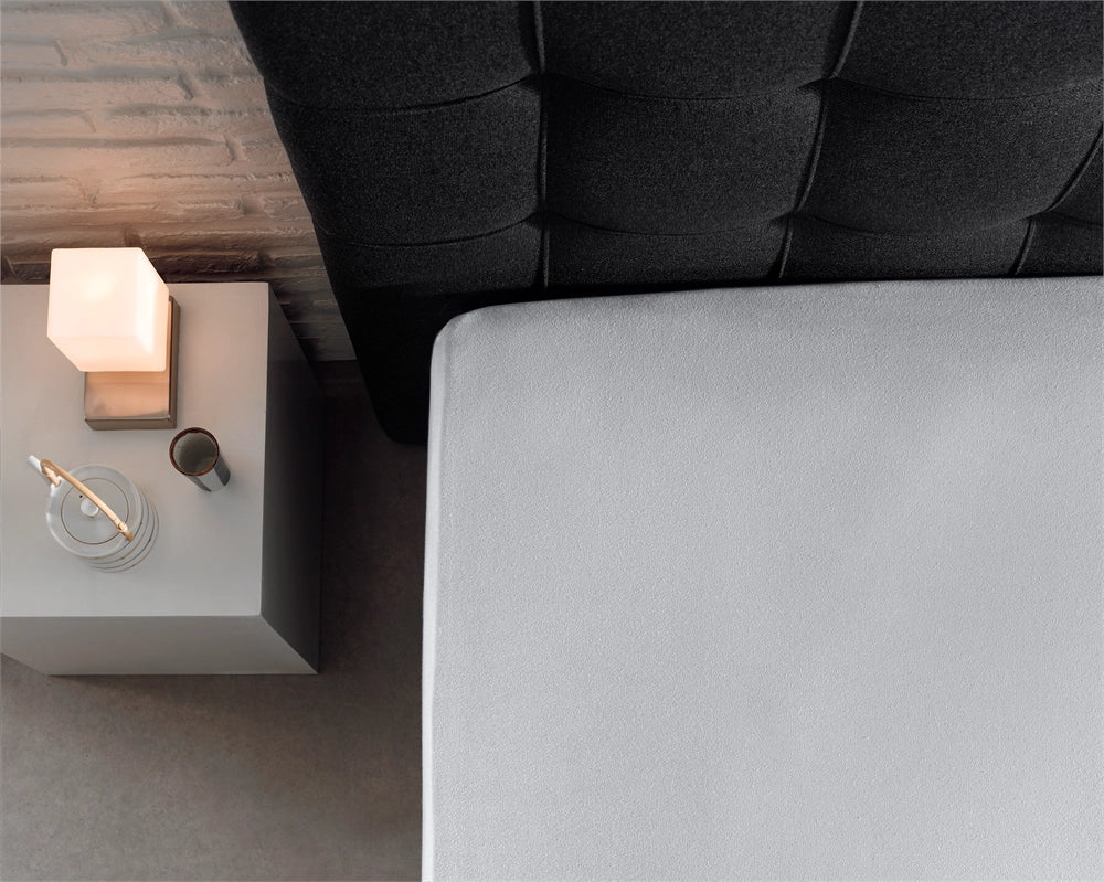 Hoeslaken Dubbel Jersey - Wit