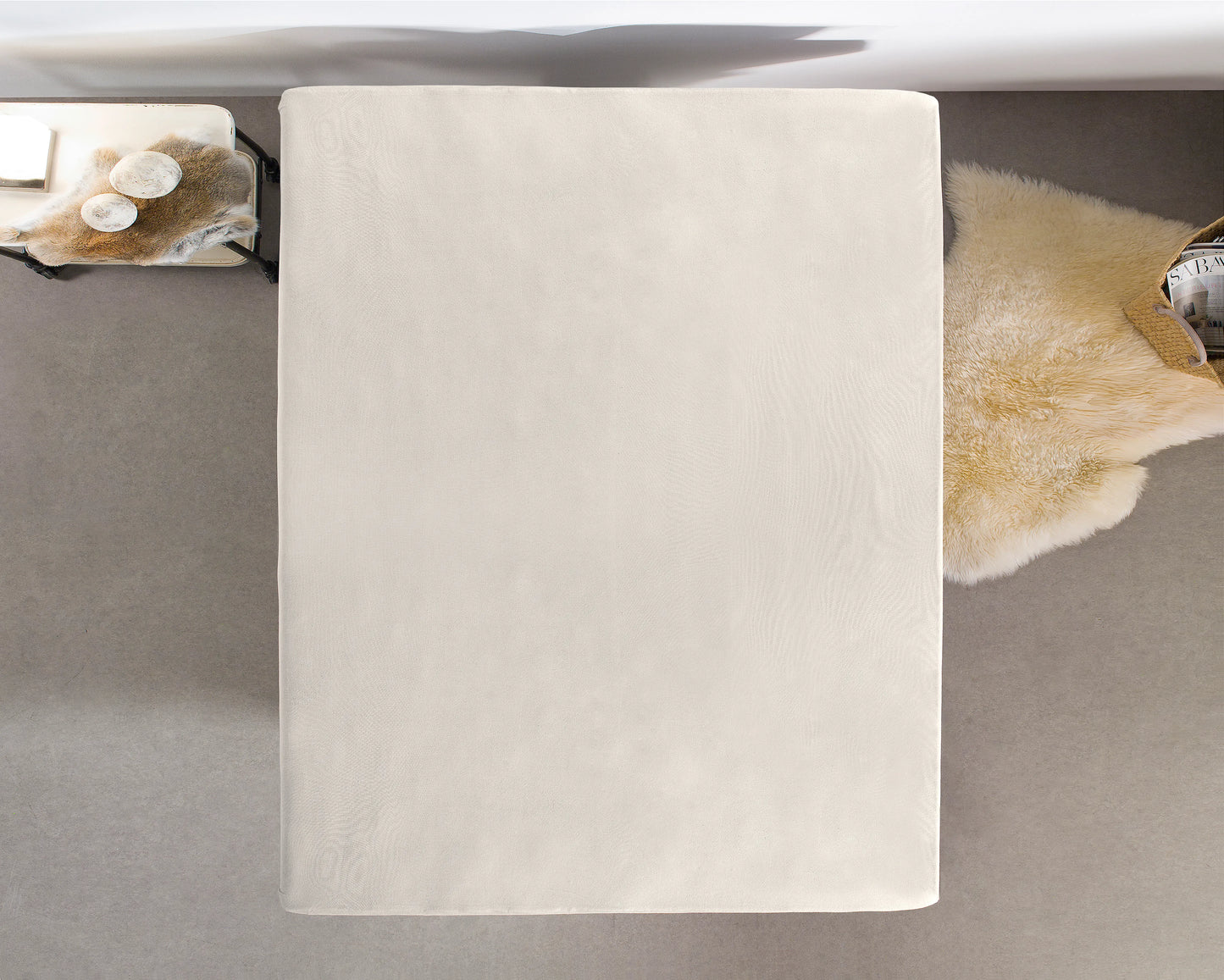 Hoeslaken Jersey - Crème