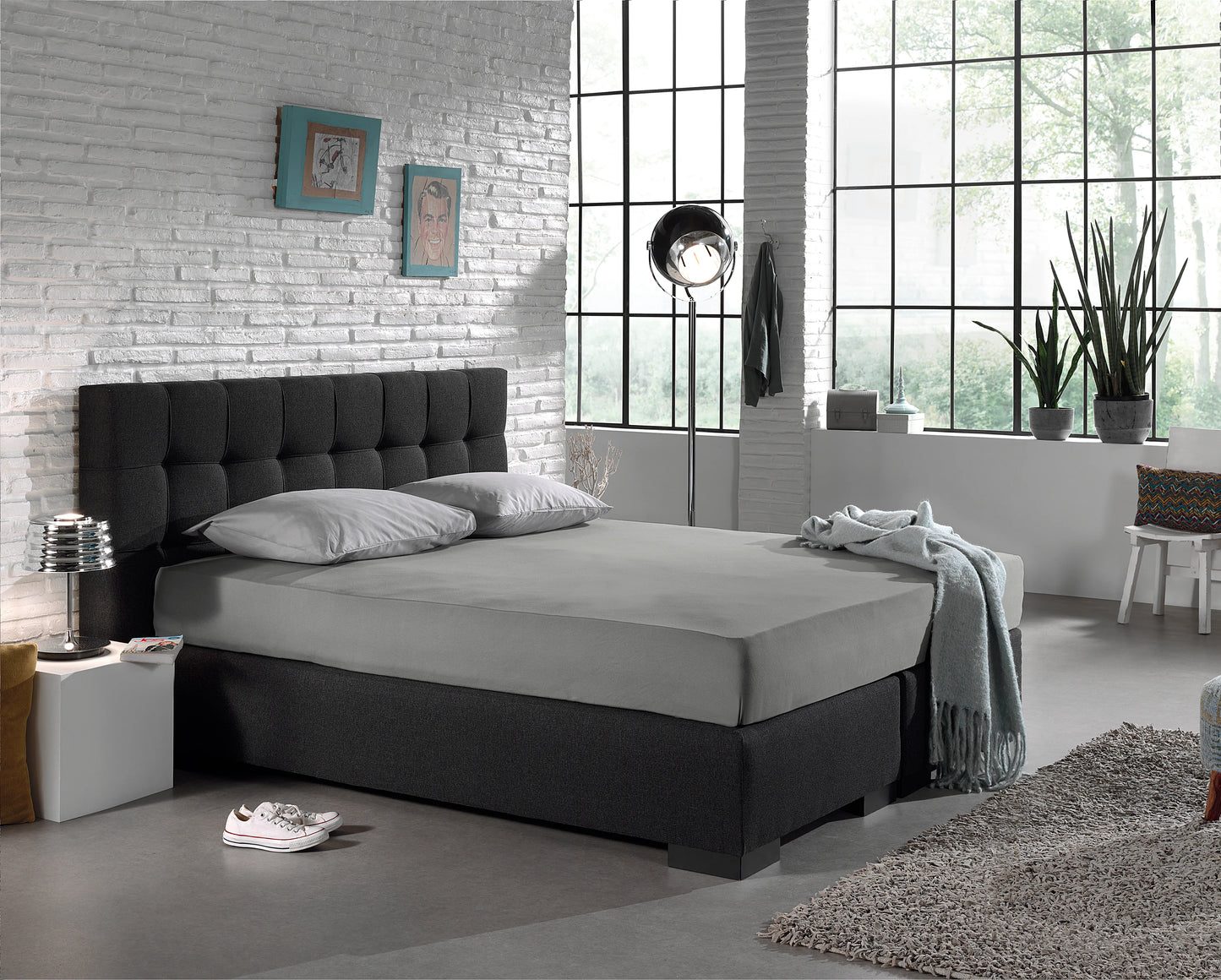 Hoeslaken Jersey - Grijs