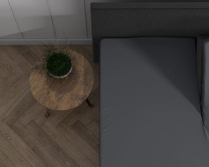 Hoeslaken Splittopper Dubbel Jersey - Antraciet