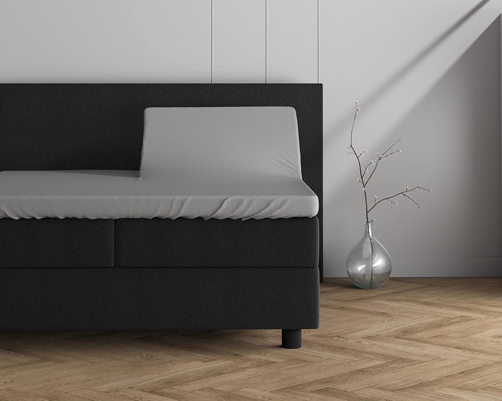 Hoeslaken Splittopper Dubbel Jersey - Grijs