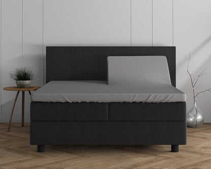 Hoeslaken Splittopper Dubbel Jersey - Grijs