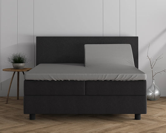 Hoeslaken Splittopper Dubbel Jersey - Grijs