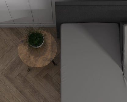 Hoeslaken Splittopper Dubbel Jersey - Grijs