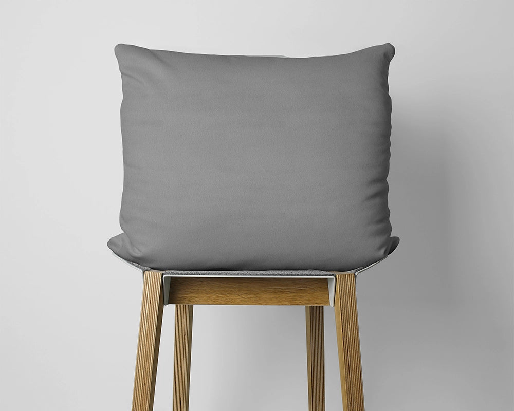 Kussenslopen Flanel - Antraciet (2 stuks)