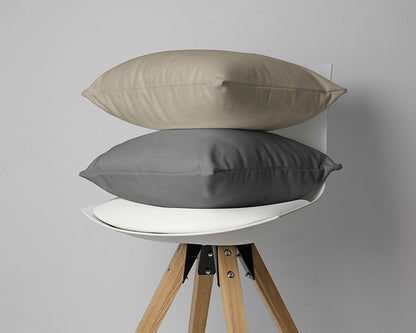 Kussenslopen Flanel - Antraciet (2 stuks)