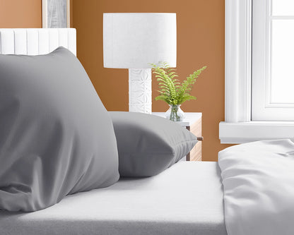 Kussenslopen Flanel - Grijs (2 stuks)