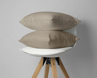 Kussenslopen Flanel - Taupe (2 stuks)