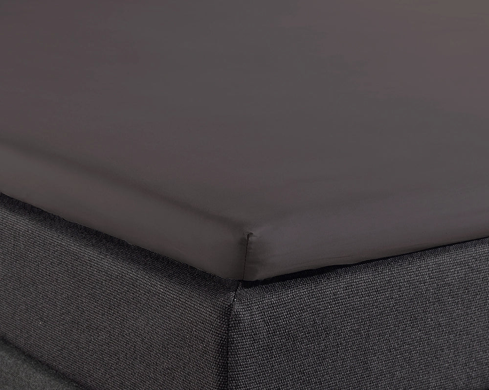 Hoeslaken Splittopper Katoen - Antraciet