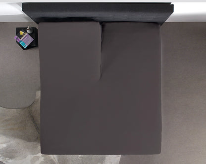 Hoeslaken Splittopper Katoen - Antraciet