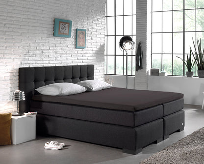 Hoeslaken Splittopper Katoen - Antraciet