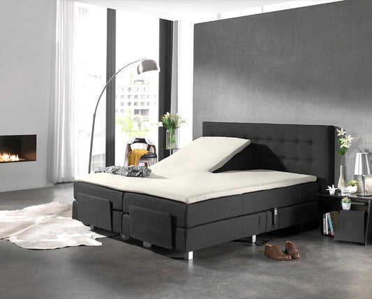 Hoeslaken Splittopper Katoen - Crème