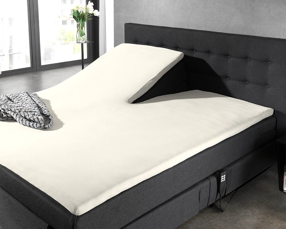 Hoeslaken Splittopper Katoen - Crème