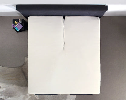 Hoeslaken Splittopper Katoen - Crème