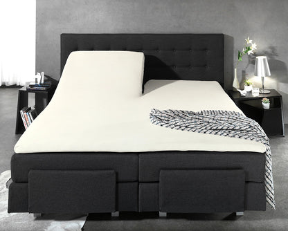 Hoeslaken Splittopper Katoen - Crème