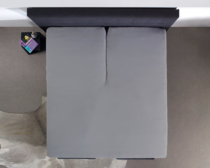 Hoeslaken Splittopper Katoen - Grijs