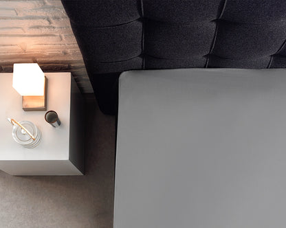 Hoeslaken Splittopper Katoen - Grijs