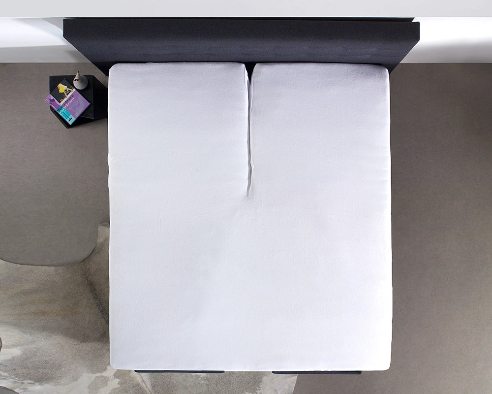 Hoeslaken Splittopper Katoen - Wit