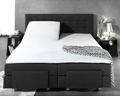 Hoeslaken Splittopper Katoen - Wit