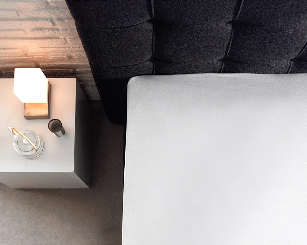 Hoeslaken Splittopper Katoen - Wit