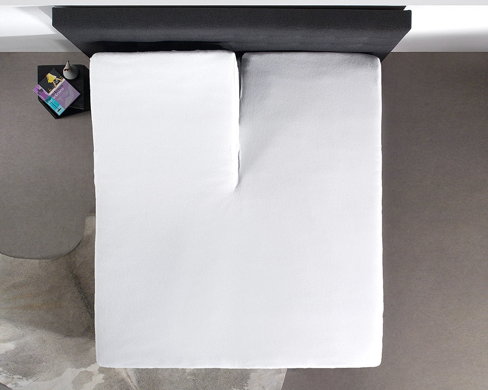 Hoeslaken Splittopper Katoen - Wit