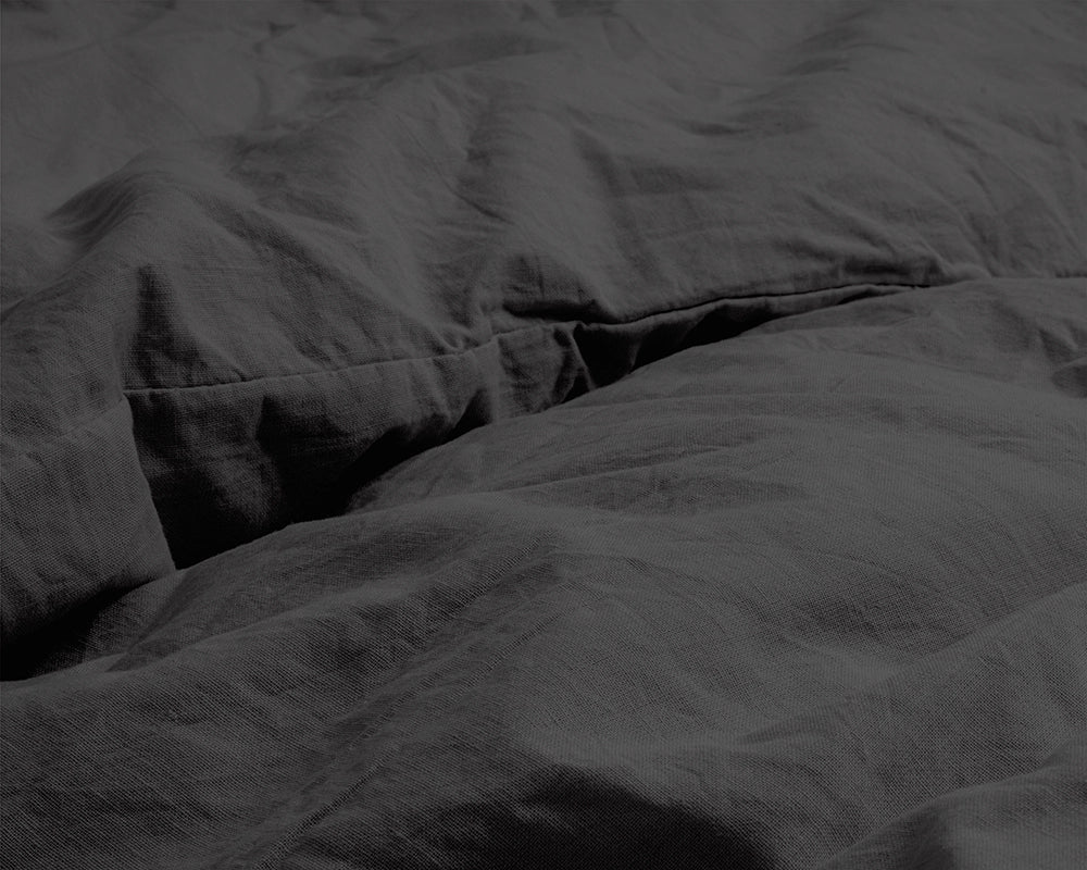 Dekbedovertrek Stone Washed Antraciet