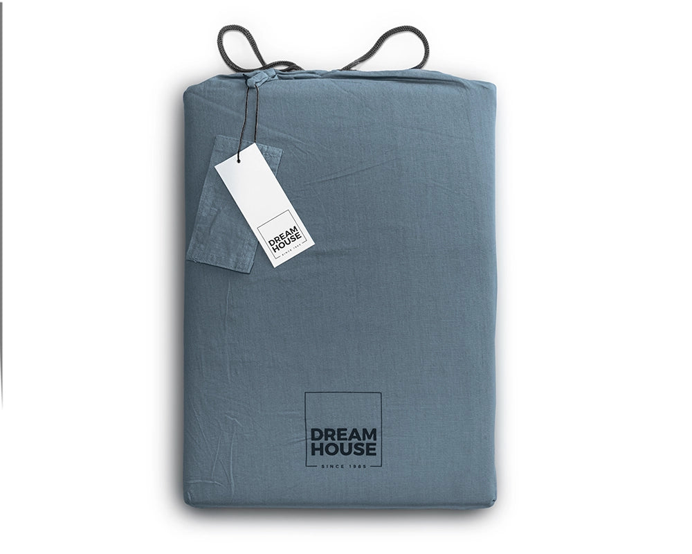 Dekbedovertrek Stone Washed Blauw