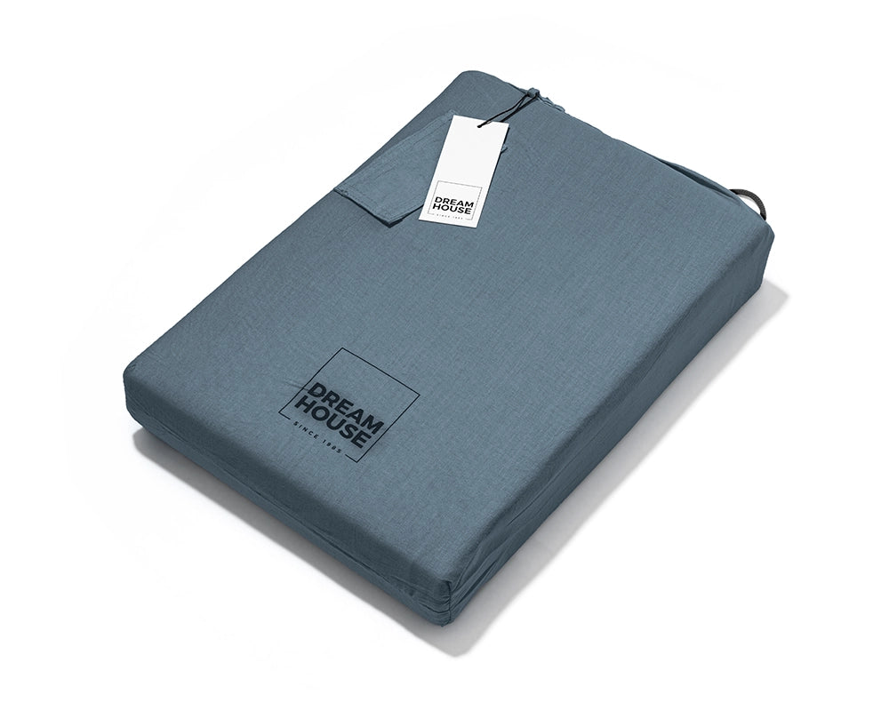 Dekbedovertrek Stone Washed Blauw