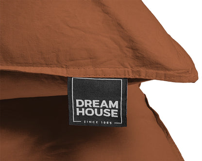 Dekbedovertrek Stone Washed Bruin